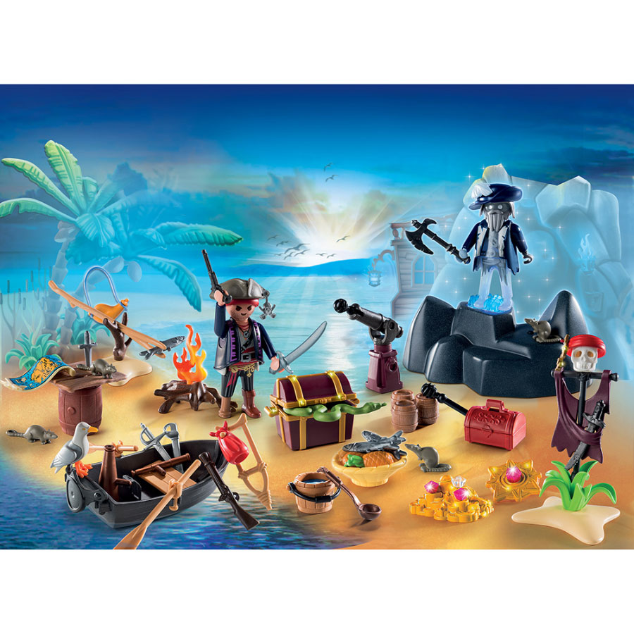 Playmobil Advent Calendar Pirate Treasure Island Fat Brain Toys