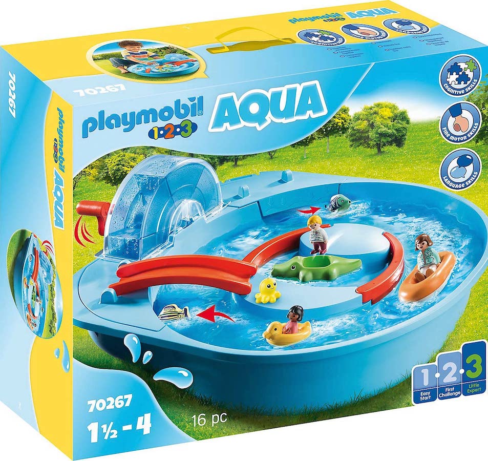 Playmobil 1 2 3 Splish Splash Water Park Fat Brain Toys