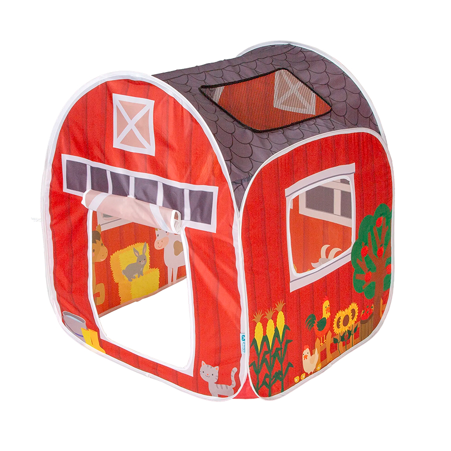 Farm House Pop-Up Tent Best Active Play for Ages to Farm Toys