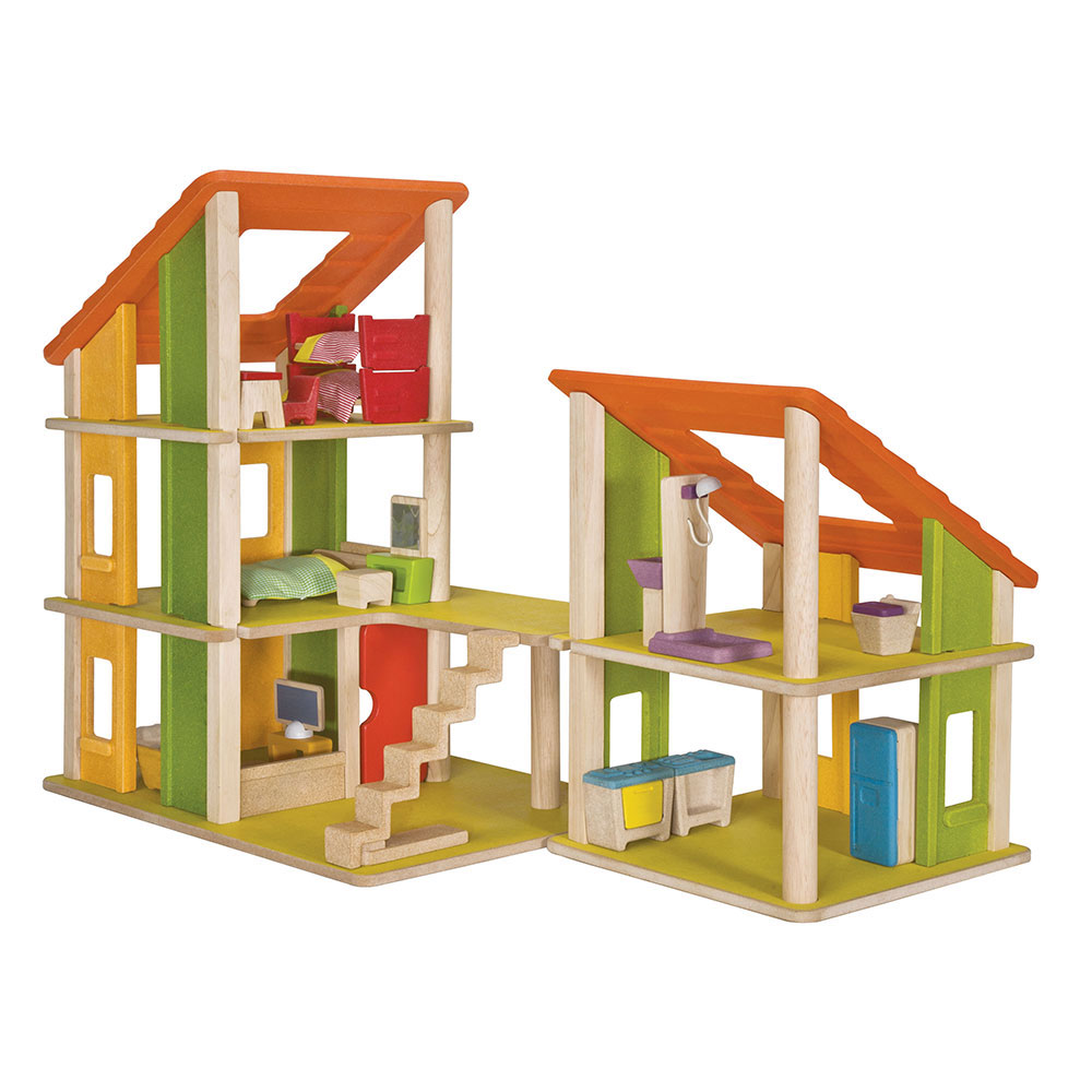 Chalet Dollhouse with Furniture Fat Brain Toys
