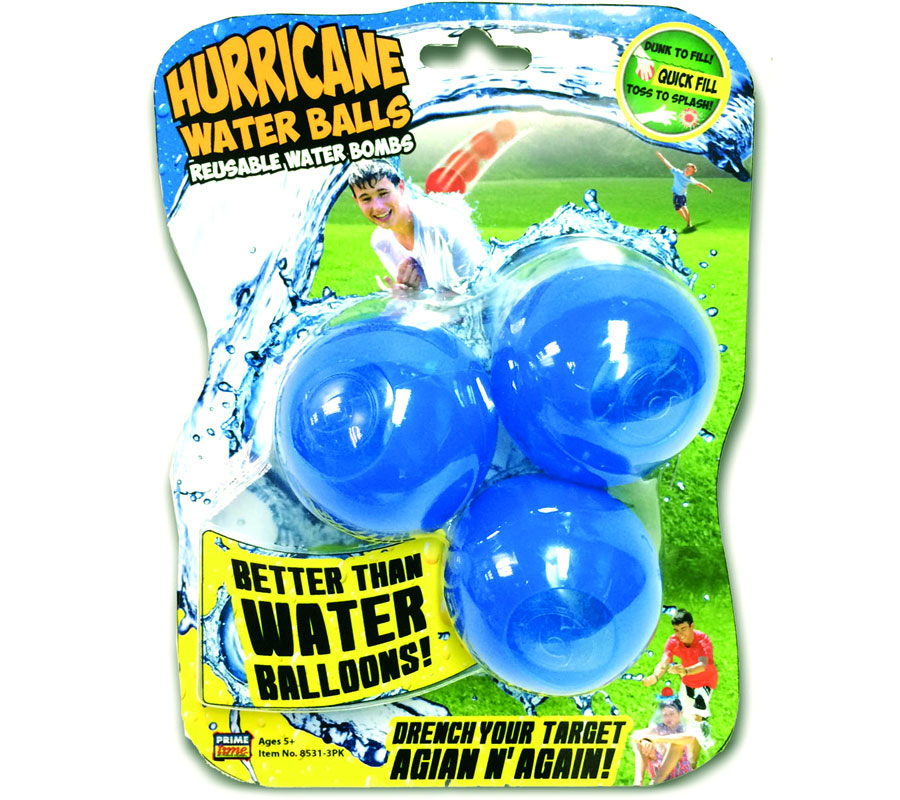 Hurricane Reusable Water Balls - 3-Pack - Best for Ages 9 to 10