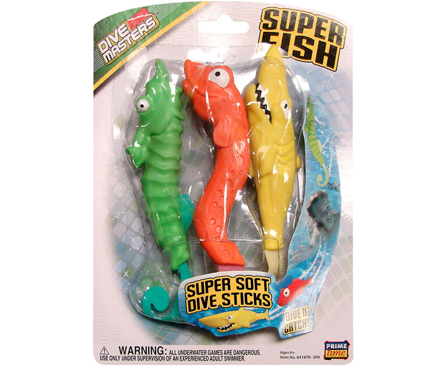 Super Fish Dive Sticks - - Fat Brain Toys