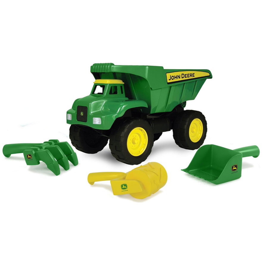 John Deere Preschool 15 inch Big Scoop Dump Truck with Sand Tools