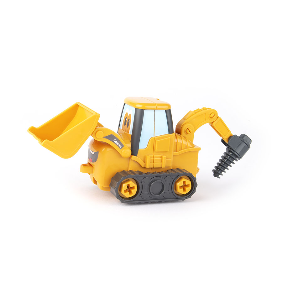 John Deere Build A Buddy Construction Backhoe Loader - - Farm Toys
