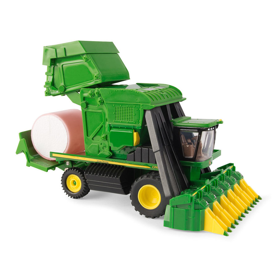 John Deere CP690 Cotton Picker with Pink Bale Wrap - - Farm Toys