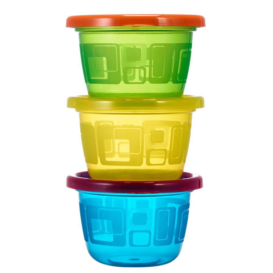 Take & Toss 4.5 Oz Snack Cups with Lids 6 Pack Fat Brain Toys