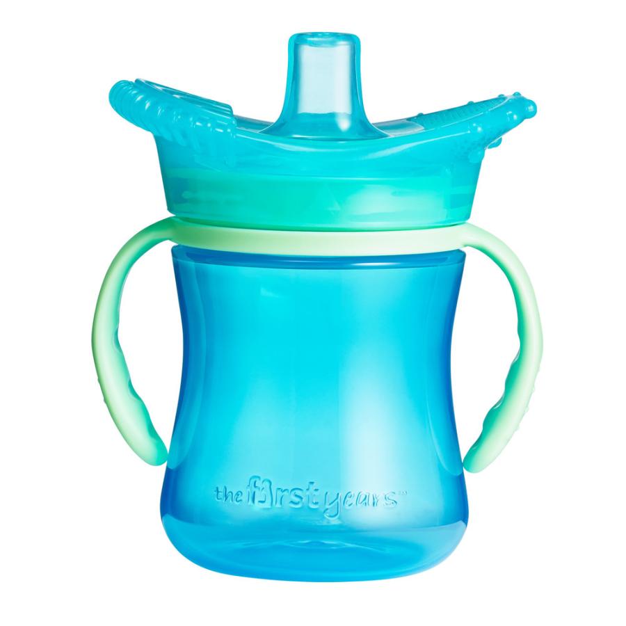 The First Years Teethe Around Sensory Trainer Cup, 7 oz - Blue