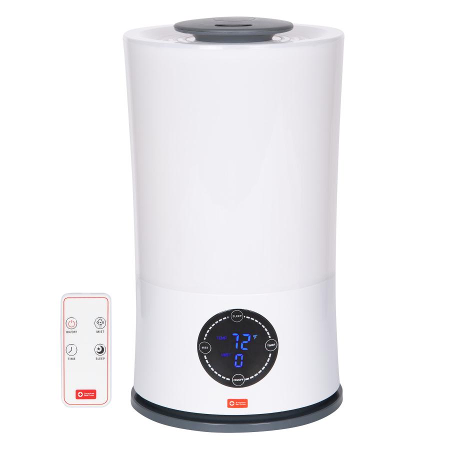 American Red Cross Remote Control Ultrasonic Humidifier Cool Mist