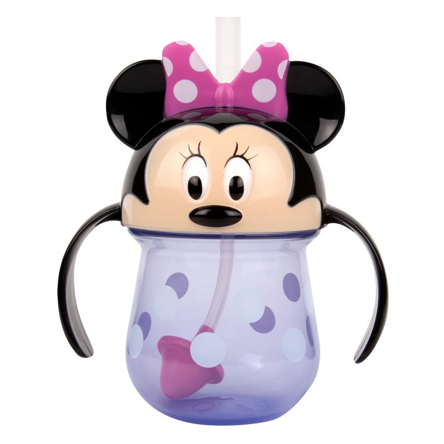 Minnie Mouse Weighted Straw Trainer Cup 7 Oz Training Sippy Cup for