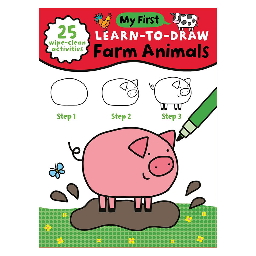 My First Learn-to-Draw - Farm Animals - - Fat Brain Toys