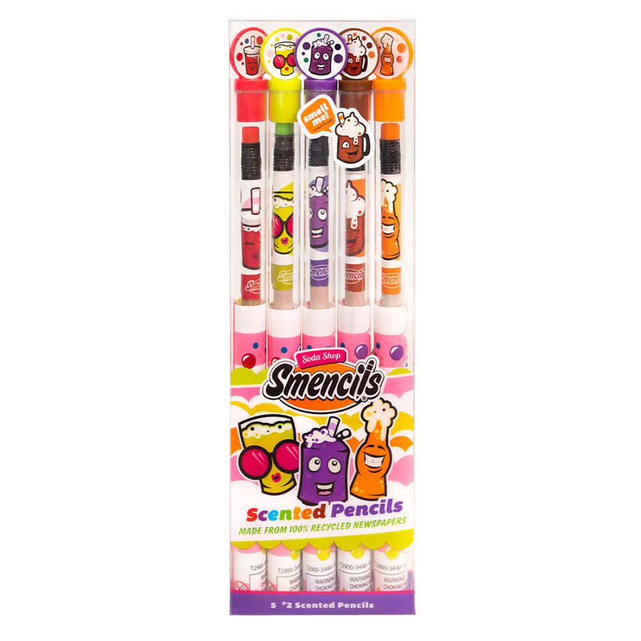 Soda Shop Smencils - Set of 5 - Best Arts & Crafts for Ages 5 to 12