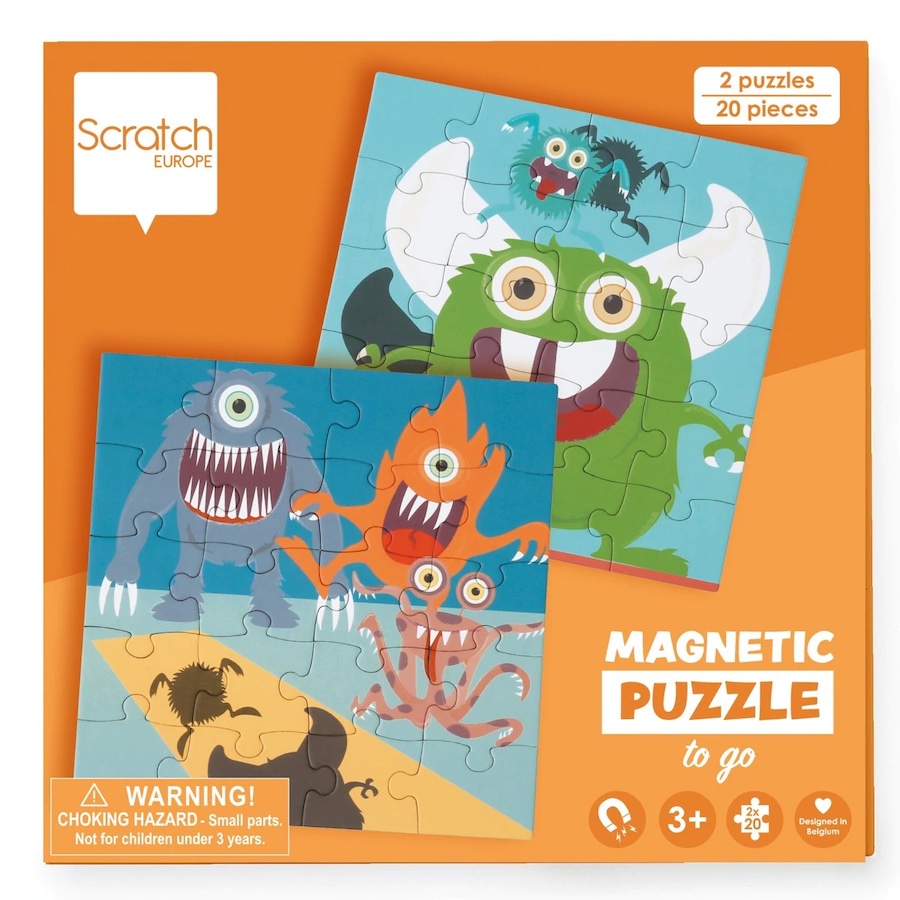 Puzzle Book To Go Monsters Fat Brain Toys