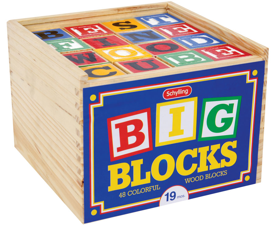 childrens large wooden blocks