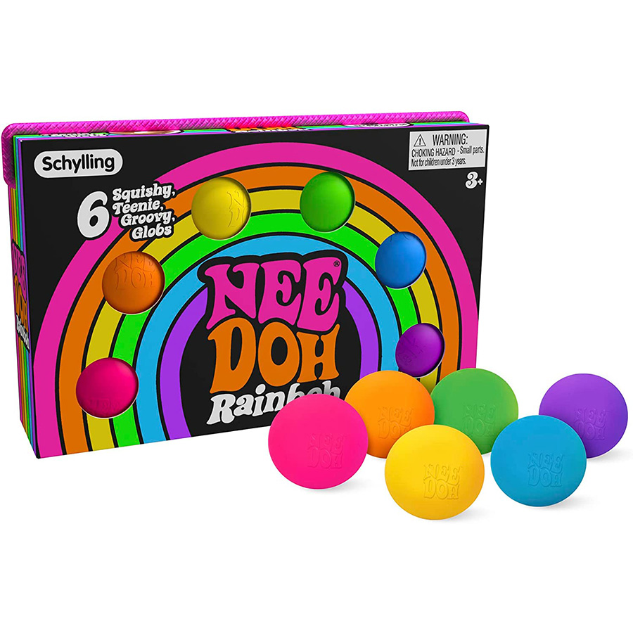 Teenie NeeDoh Rainboh Best Office & Desk Toys for Ages 6 to 12