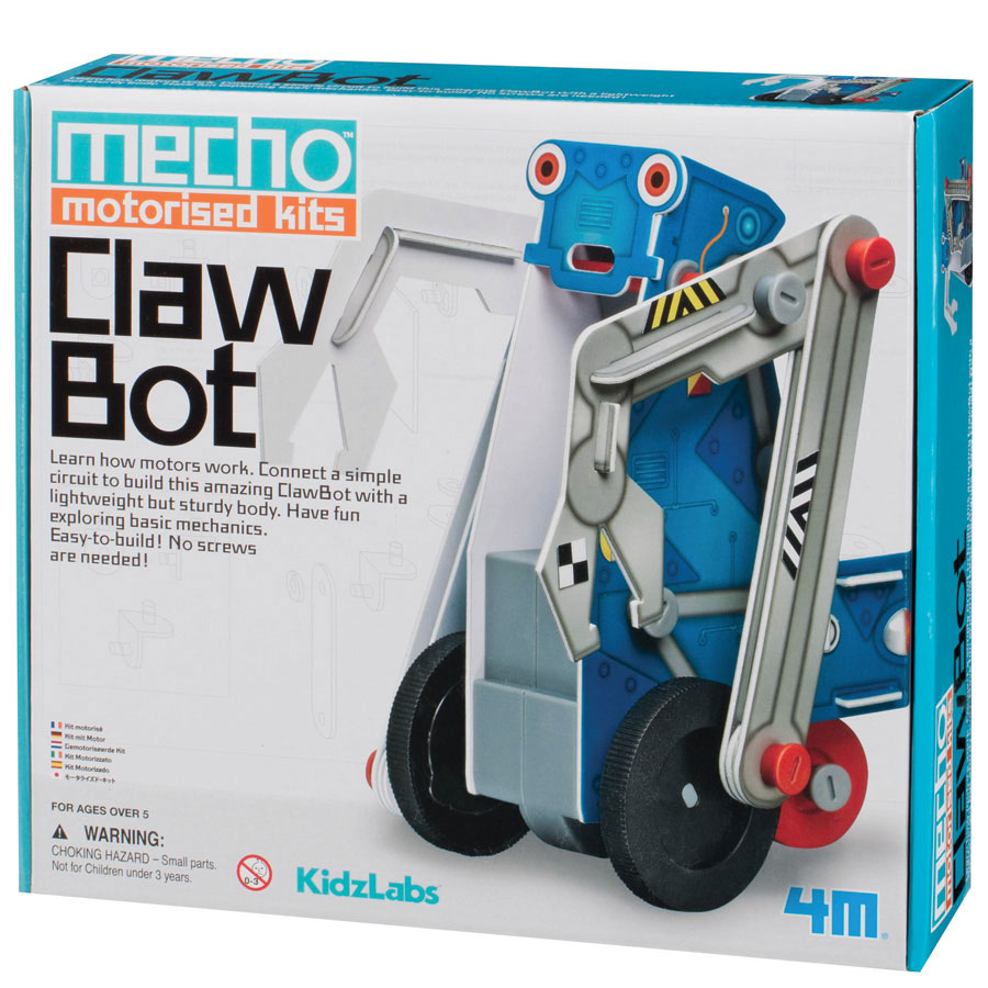 4M Mecho Motorized Clawbot - - Fat Brain Toys