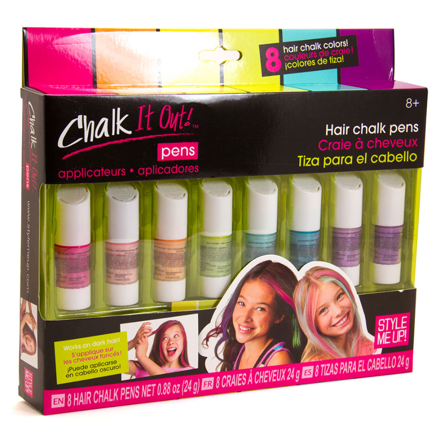 Chalk It Out! 8 Hair Chalk Pens Fat Brain Toys
