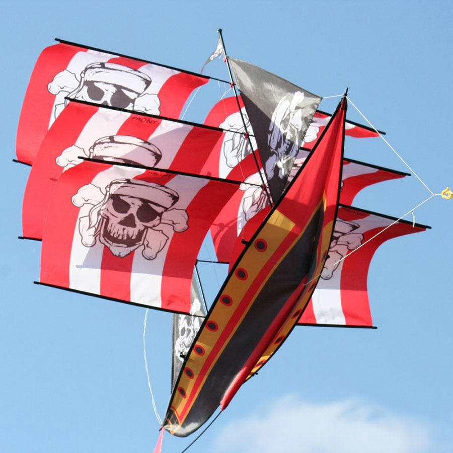 SuperSize 3D Nylon Kite Pirate Ship Fat Brain Toys