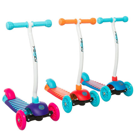 YBIKE Kids GLX Cruze 3-Wheel Kick Scooter
