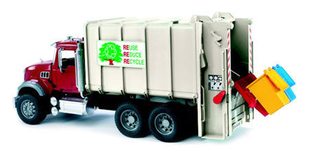 mack garbage truck toy