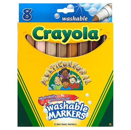 8 ct. Multicultural Washable Markers - Broad Line