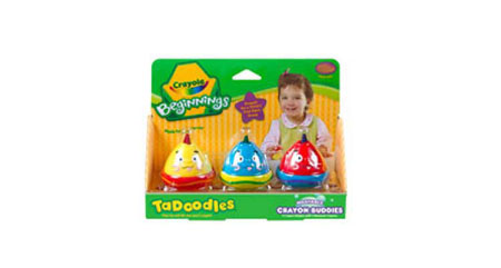 Crayola Beginnings - 3 ct. TaDoodles Bath Crayons - - Fat Brain Toys