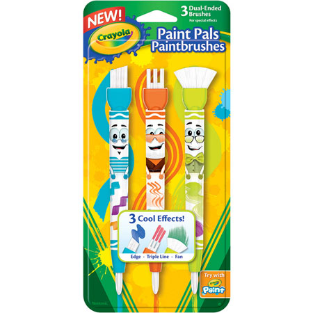Crayola Paint Brushes Art Brush Painting Age 3+, Select: 4 or 8 Ct/Pk