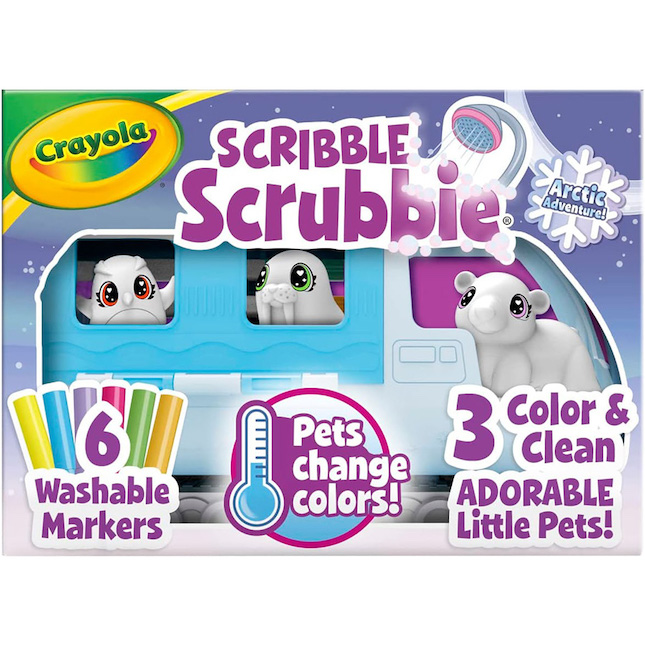 Scribble Scrubbie Pets Arctic Snow Explorer - - Fat Brain Toys
