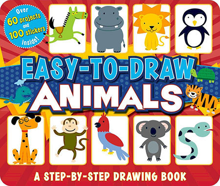 Easy-to-Draw Animals: A Step-By-Step Drawing Book - - Fat Brain Toys