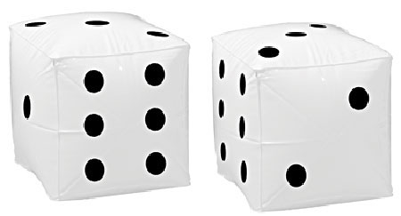 large blow up dice