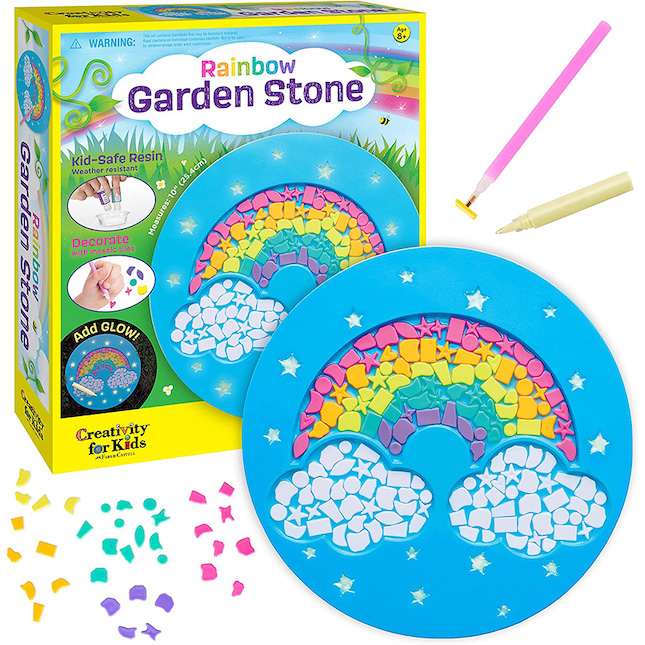 Rainbow Garden Stone - Best Arts & Crafts for Ages 8 to 12