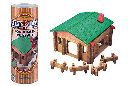 Log Cabin Canister - - Fat Brain Toys
