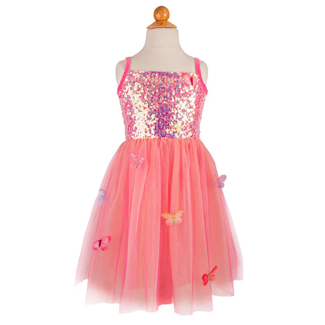 Butterfly Bliss Dress Hot Pink - Size 5-6