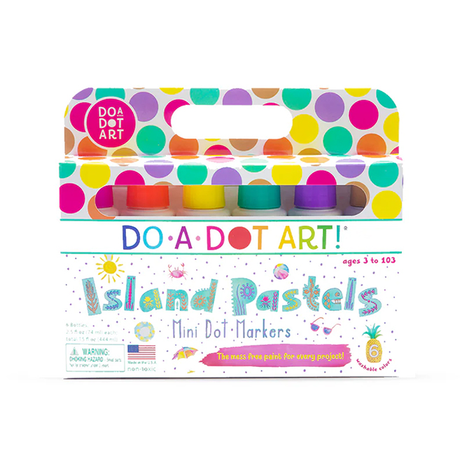 Do-A-Dot Art Mini Dot Markers - 6-pack Island Pastels