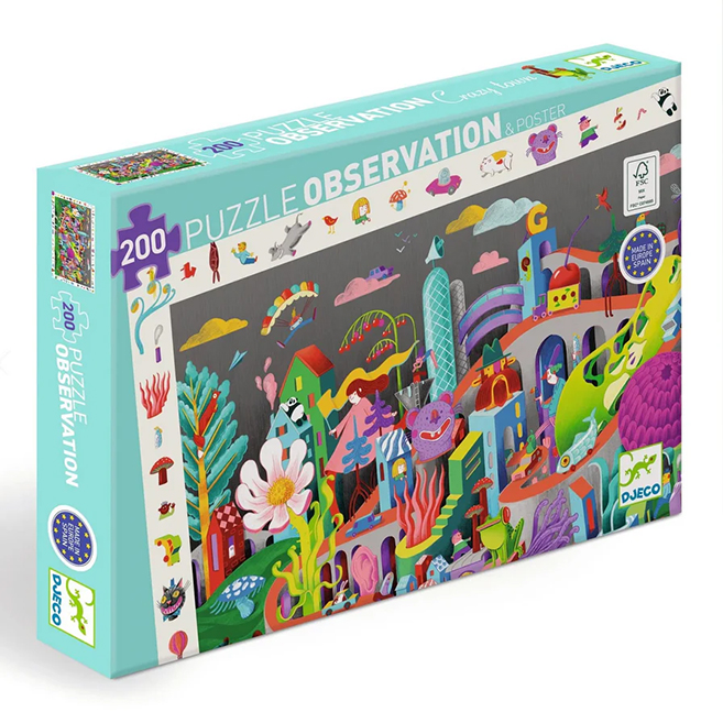 Crazy Town 200pc Observation Jigsaw Puzzle & Poster
