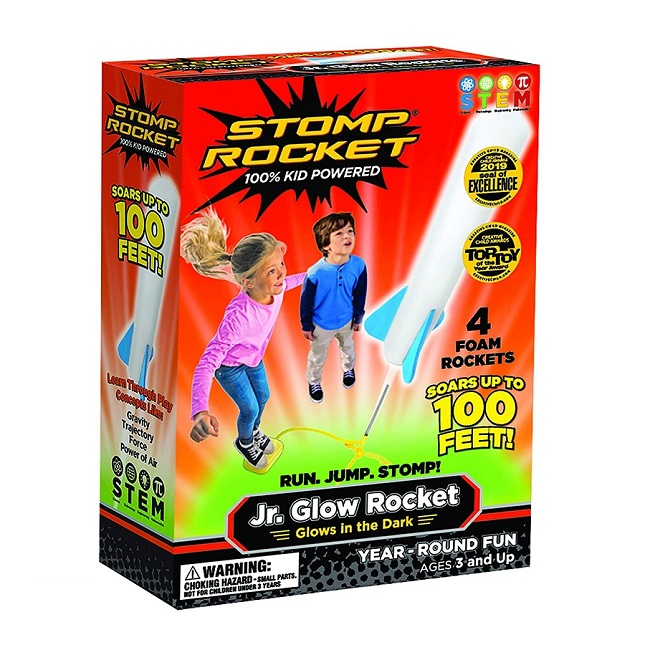 Stomp 4 Rocket Launcher Toy Kids Boys Out Door Blaster Play Educational Science 