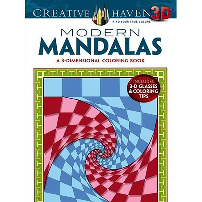 Download Creative Haven 3 D Modern Mandalas Coloring Book