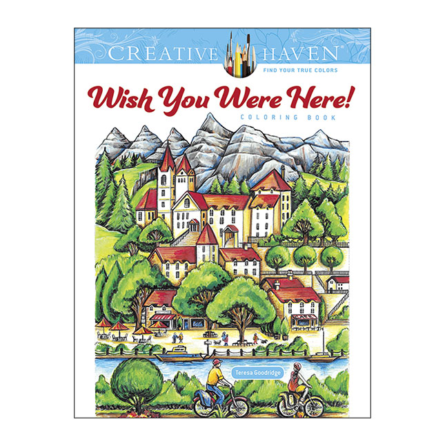 Download Creative Haven Wish You Were Here Coloring Book