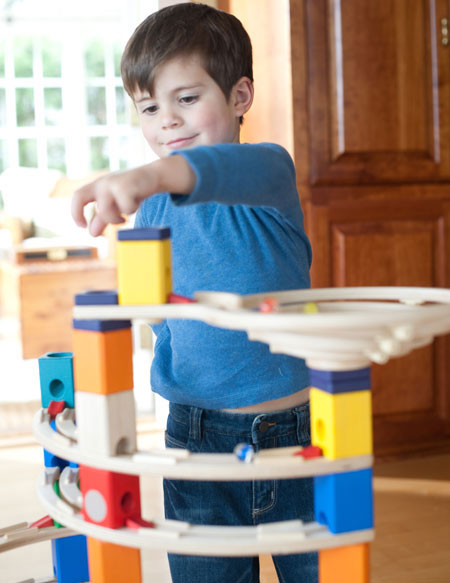 Quadrilla marble run twist and sale rail set