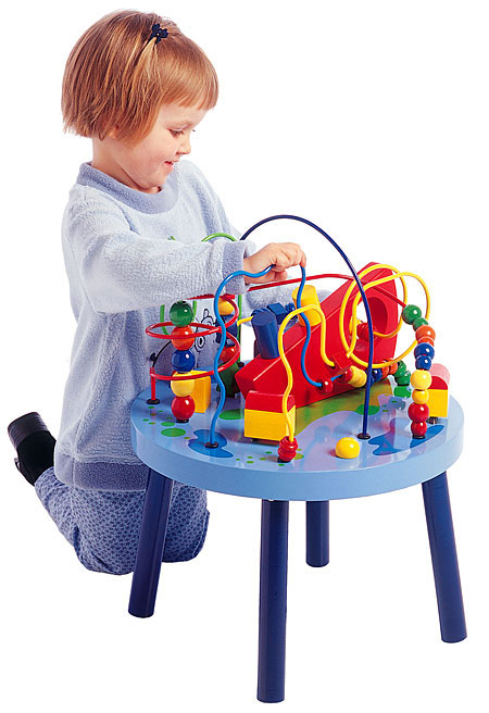 hape bead maze table