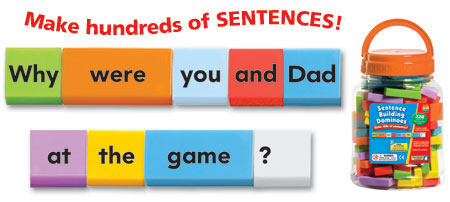 Sentence Building Dominoes - - Fat Brain Toys