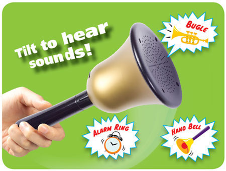 Noise Less Bells No Yell Bell - - Fat Brain Toys