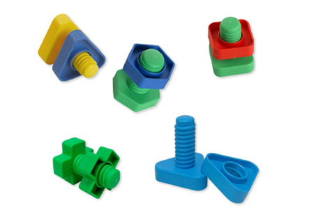 EZ-Grip Nuts & Bolts - 48 pc - - Fat Brain Toys