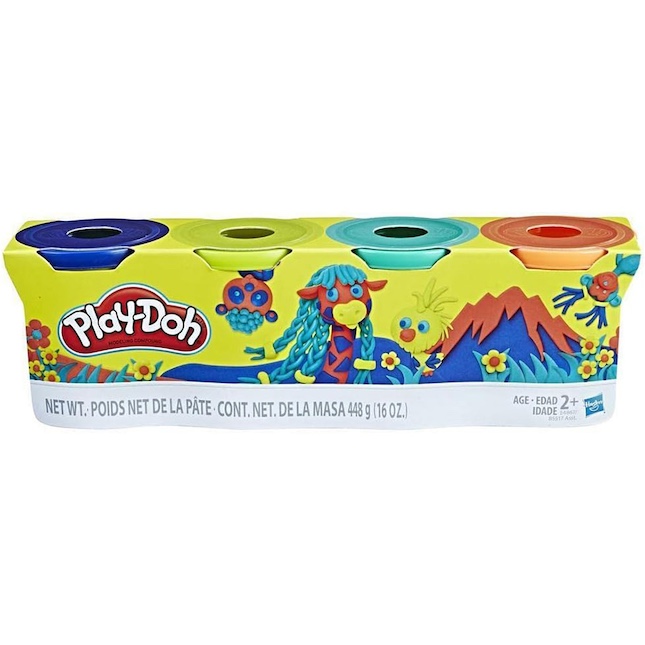 Play-Doh 4oz Wild Colors Assortment - 4 pack - Best for Ages 2 to 8