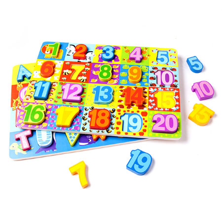 AlphaZoo & NumberZoo Wooden Puzzle Bundle-DO NOT USE