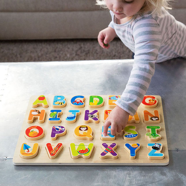 Joqutoys Toddlers Wooden Alphabet Puzzles Set ABC Letter and Numbers Puzzles Board for 1 2 3 Years Old Girl Boy Learning Educational Toys 