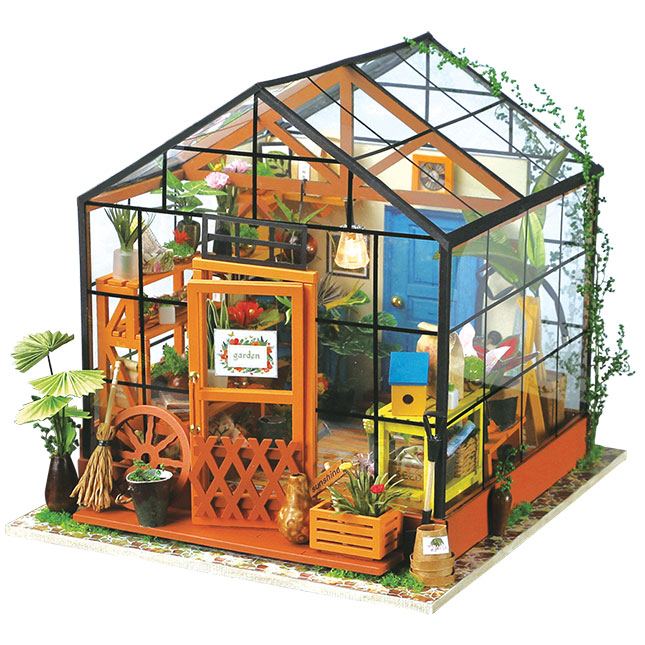 DIY Miniature Model Kit: Gracie's Greenhouse - - Fat Brain Toys