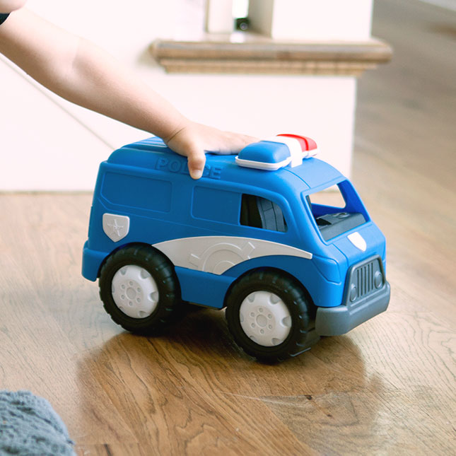 police baby pretend play with police cars