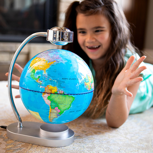 Floating Globe Magnetic Levitation World Map Levitating Science Toy Geography US 