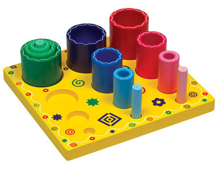 Nesting Sort & Stack - Cylinders - - Fat Brain Toys