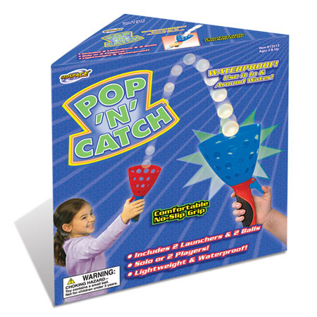 2 Set Pop and Catch Game Beach Toys Gifts for Kids 4 Launcher & 4 Balls 